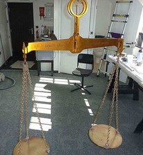 Antique 56lb. 'Avery' Brass County Weights & Measures Inspectors Balance Scales 