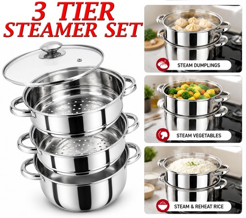 4pc steamer cooker pot set - steamer,