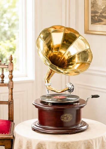 Wood gramophone player rpm - gramophone, 78