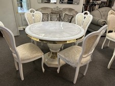 Italian Dining Set 4 Chairs -