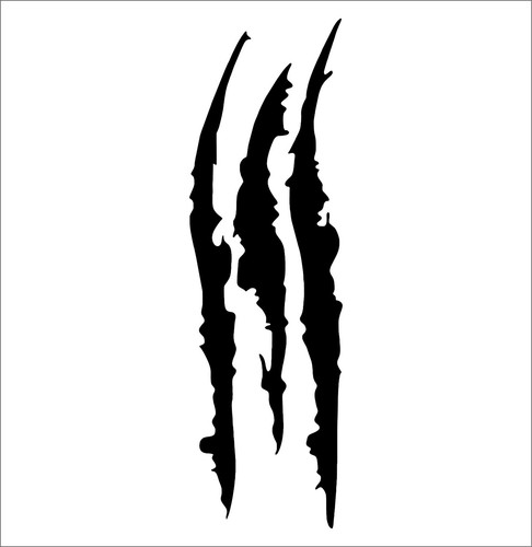 Claw marks vinyl - claw, stickers