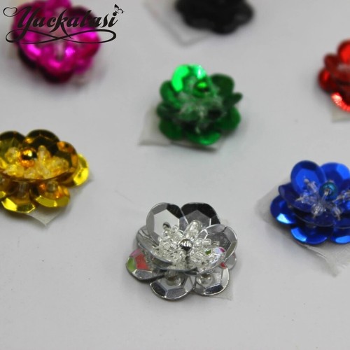 Colours sequin flower - 24,