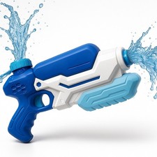 Kids Water Gun Pistol Long Range 1.2L Large Capacity Water Blaster Outdoor Toy
