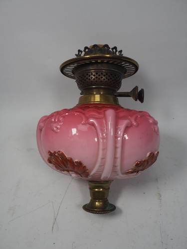 Antique oil lamp - antique, reservoir