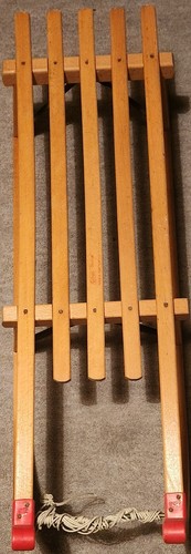 Wooden sledge made - wooden, in