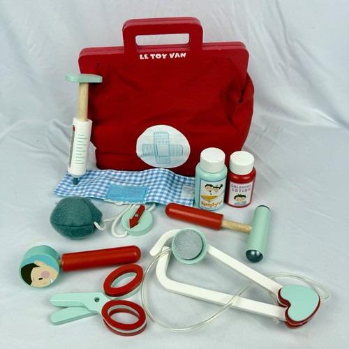 Toy van wooden doctor - wooden, doctor’s