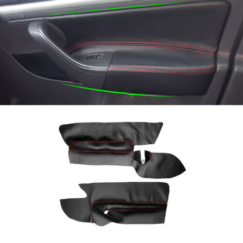 Door black leather red - 2-door,