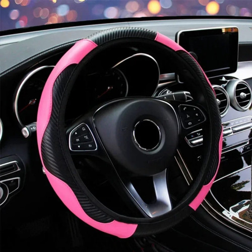 Leather car steering wheel - car,