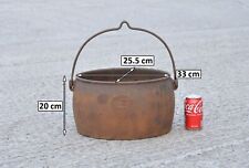 old cast iron cauldron pot by