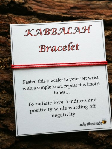 Kabbalah red string bracelet - red,