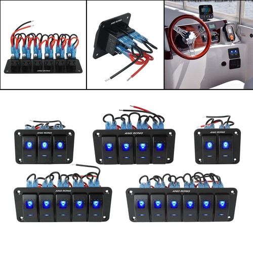 Gang led blue toggle - gang,