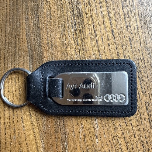Leather key ring audi - key,