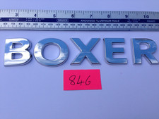 Genuine 2011-On Peugeot BOXER chrome plastic rear lettering badge.  1612024480