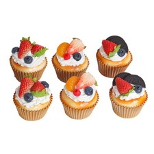 Lifelike Simulated Cupcake Fake Food Model for Display and Role Playing