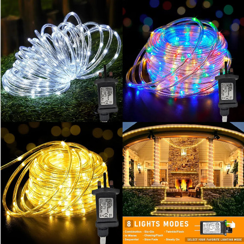 50m rope lights outdoor - rope, 8