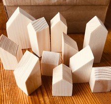 Wooden house in a box.  Sample Box.