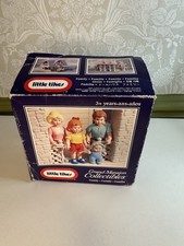 Vintage Little Tikes Grand Mansion & Dolls house Figures x 4 with original box