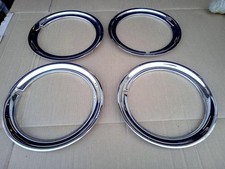 CLASSIC ACE RIMBELLISHER 14"  CHROME WHEEL TRIMS AUSTIN MORRIS JAGUAR MK10?