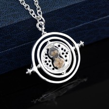 Harry Potter Time Turner Necklace Hermione Sand Spinner Pendant Retro