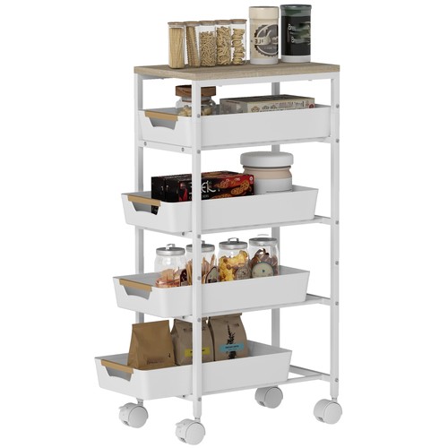 Homcom kitchen storage - storage, trolley