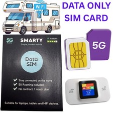 1 x SMARTY Sim card UK WiFi
