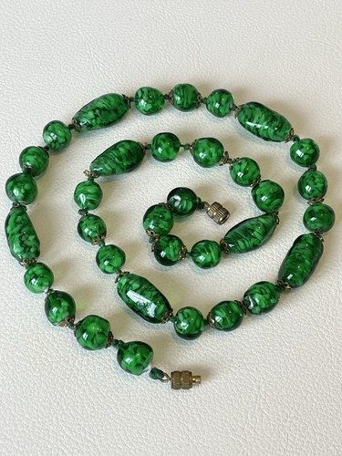 Vintage art deco czech green - art,
