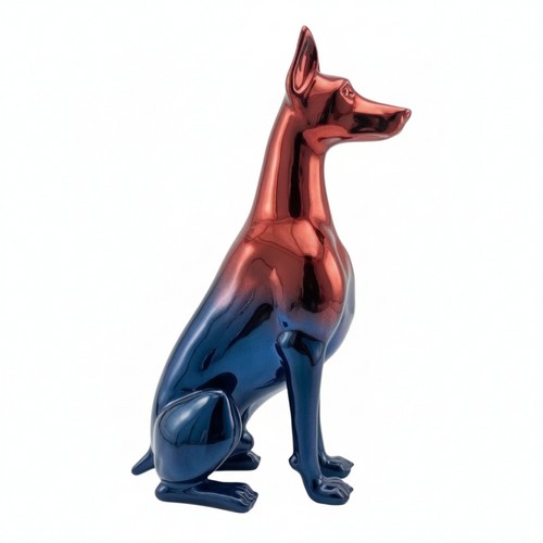 Sitting greyhound statue - sitting,