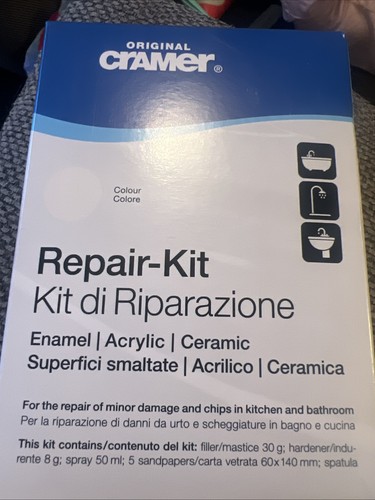 Acrylic bath repair kit white - acrylic,