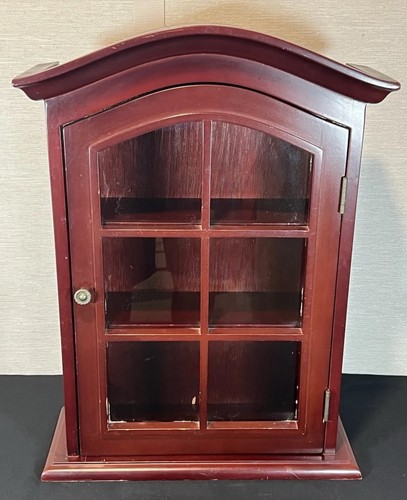 Wall mounted wooden curio - mounted,