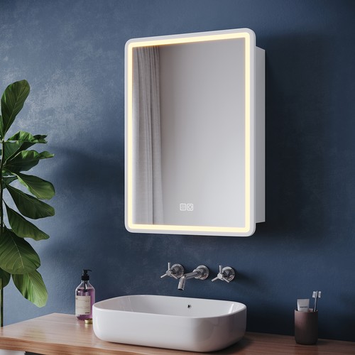 Led bathroom mirror cabinet - bathroom,