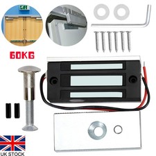 12V Electric Magnetic Door Lock Metal Electromagnetic Lock 60KG Waterproof New
