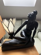 An Elegant Art Deco Style Lamp In Excellent Condition And In Working Order.