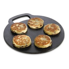 KitchenCraft Cast Iron 27cm Black Steel Baking Stone