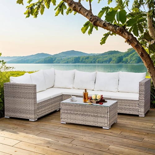 Seater rattan corner sofa - rattan,