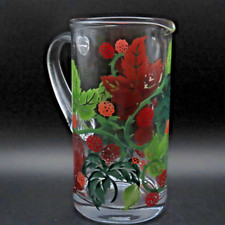 Emma Bridgewater Jug / Pitcher Bramble and Wren Straight Tall Glass Boxed VGood