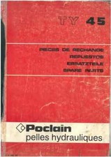 Poclain Wheeled Excavator TY45 Parts Manual