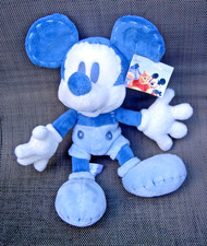 DISNEY STORE BLUE BIG HANDS FEET MICKEY MOUSE PLUSH SOFT TOY
