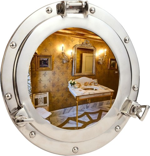 Porthole mirror metal - mirror,