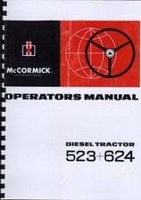 McCormick International 523 & 624 Diesel Tractor Operators Instruction Manual