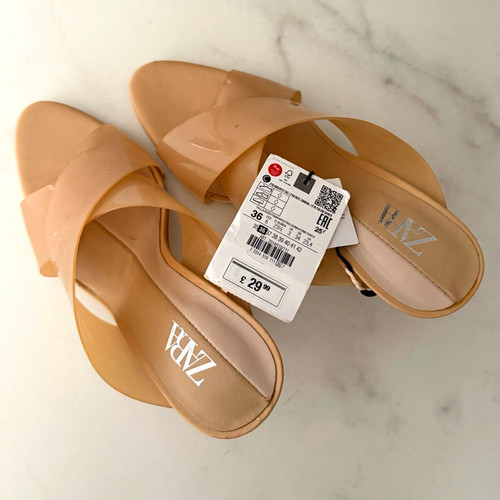 Zara women beige open toe - zara,