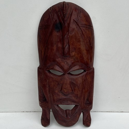 African wall mask - wall, carved