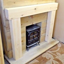 PINE CHUNKY FIRE SURROUND