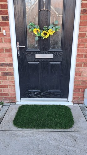 Artificial grass door mat 75cm - artificial,