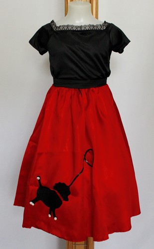 Girls 1950 red - girls,
