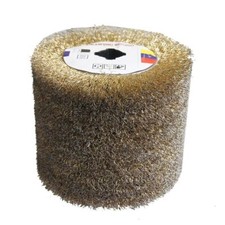 KATSU Drum Sander Wire Brush Brass Coated Steel 120mm 0.3mm
