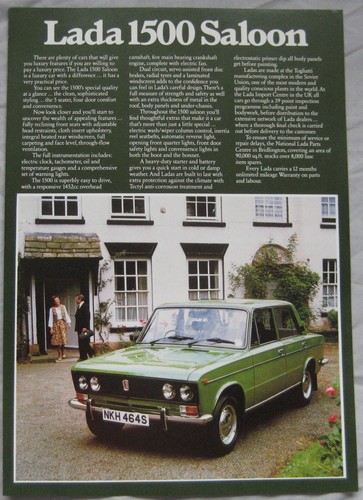 Lada 1500 saloon sales sheet - saloon,
