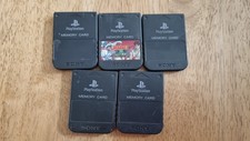 Solid Black Official PS1 Memory Card - Sony PlayStation