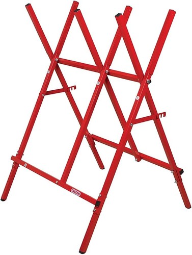 Foldable steel log saw horse - saw,