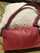 Coach Vintage Red Leather 'Legacy' Crossbody Bag (+COA)