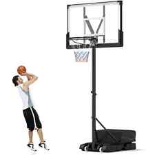 Costway Portable Basketball Hoop 4.1-10 Ft Adjustable Basketball Goal System